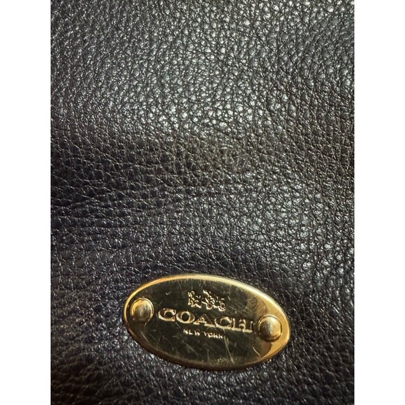 Coach Isabelle Black Pebbled Leather Hobo Bag - Picture 2 of 7